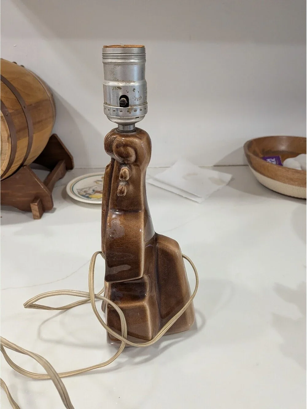 Vintage Ceramic Cello/Violin Lamp Base – Untested